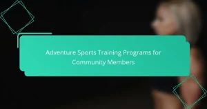 Adventure Sports Training Programs for Community Members